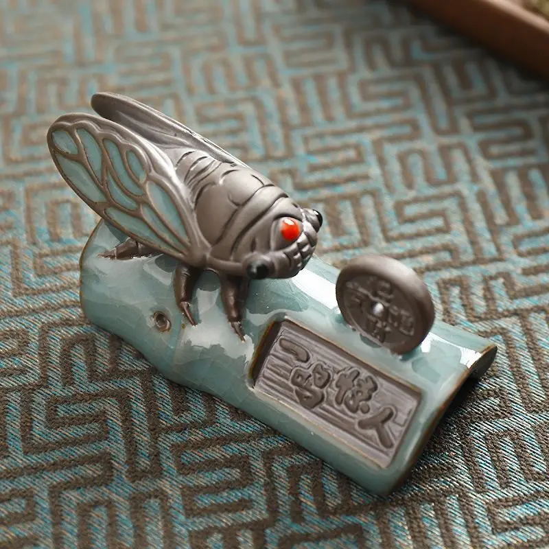 Golden Cicada Tea Pet Figurine Insect Tea Play Tray Decor Tea Set Accessory
Golden Cicada Tea Pet Figurine Insect Tea Play Tray Decor Tea Set Accessory