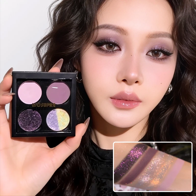 WOSUPRE 4 Color Eyeshadow Palette Free Combination Eyeshadow Glitter Chameleon Fine Shimmer Matte Eye Makeup
WOSUPRE 4 Color Eyeshadow Palette Free Combination Eyeshadow Glitter Chameleon Fine Shimmer Matte Eye Makeup