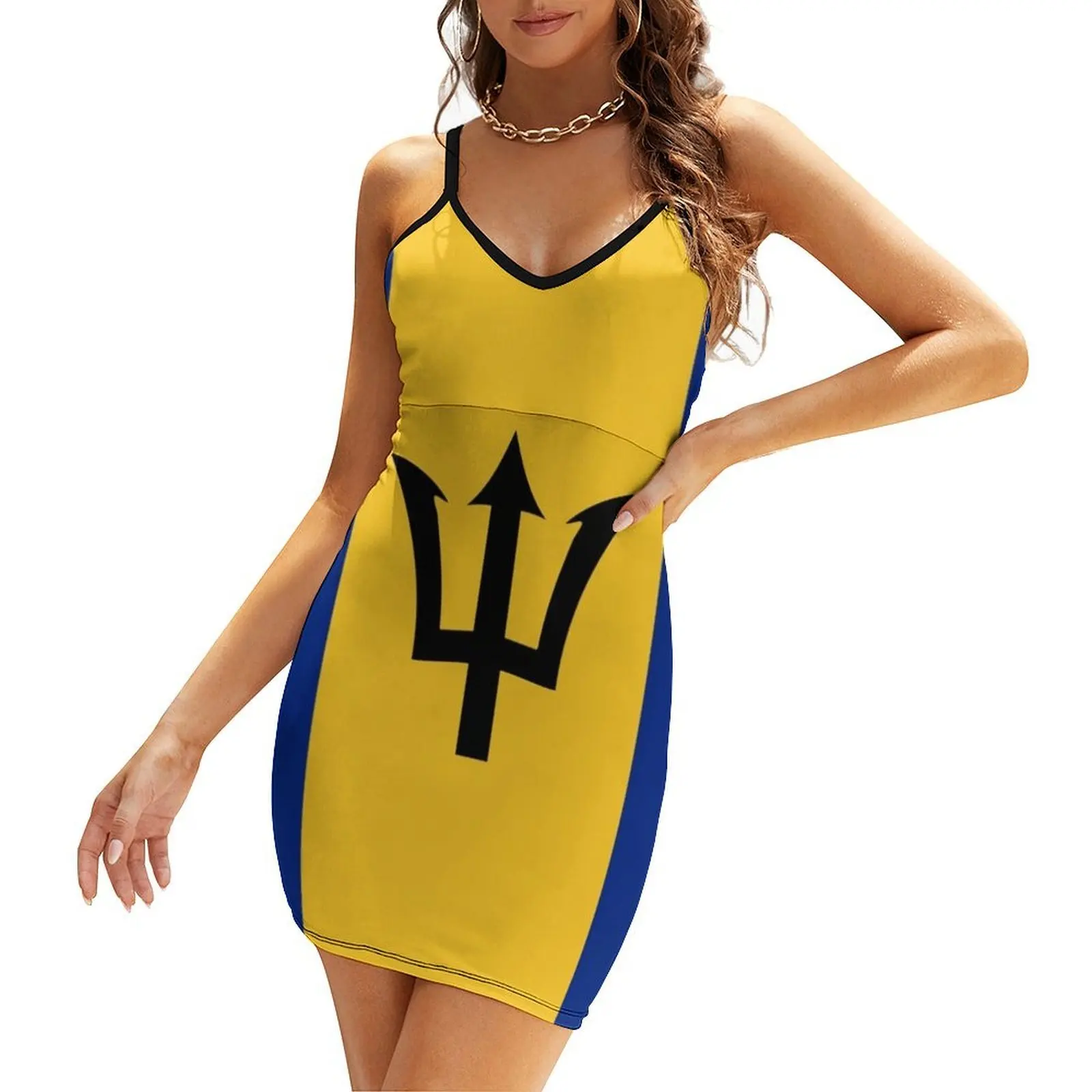 Barbados Flag Sling Dress party dress women elegant luxury dress for women dresses for prom women clothes
Barbados Flag Sling Dress party dress women elegant luxury dress for women dresses for prom women clothes