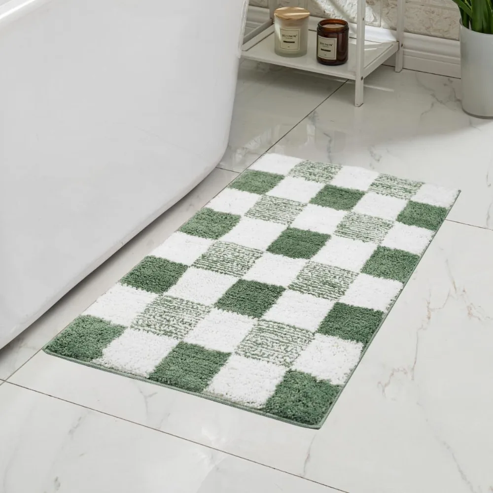 Checkered Non-Slip Bathroom Rugs Water Absorbent Microfiber Floor Mat Washable Ultra Soft Bathroom Mat for Bathtubs Bedroom
Checkered Non-Slip Bathroom Rugs Water Absorbent Microfiber Floor Mat Washable Ultra Soft Bathroom Mat for Bathtubs Bedroom