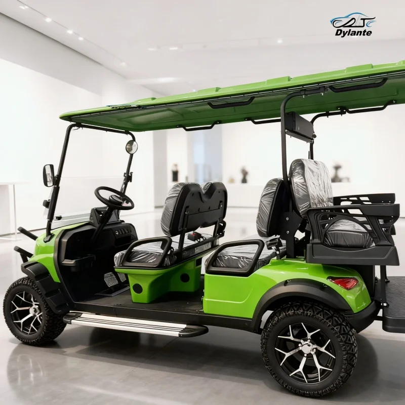 Hot Sale 6 Seat 72V Electric Golf Cart 4 Wheel Car Street Legal Off-Road Hunting Electric Golf Car With Bluetooth Speakers
Hot Sale 6 Seat 72V Electric Golf Cart 4 Wheel Car Street Legal Off-Road Hunting Electric Golf Car With Bluetooth Speakers