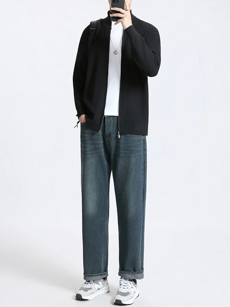 Men's Knitted Long Sleeve Sweater Coat Jeans Three-Piece Set Stand Collar Open Cardigan Winter Fashion Outerwear Straight Leg...
Men's Knitted Long Sleeve Sweater Coat Jeans Three-Piece Set Stand Collar Open Cardigan Winter Fashion Outerwear Straight Leg...