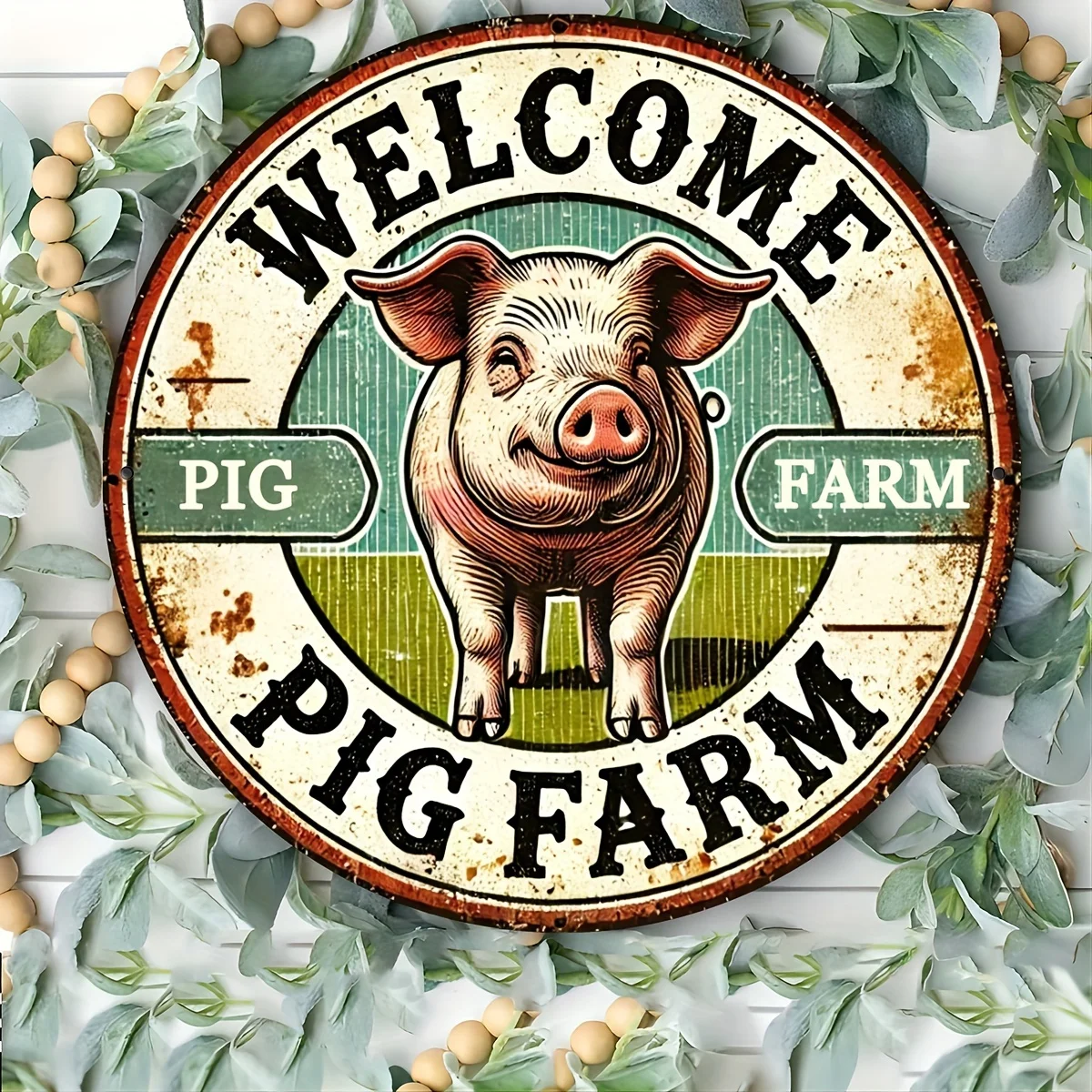 Винтажная табличка «Добро пожаловать» для загона для животных — круглый декор для стен из алюминия с милым рисунком животных — прочный, легко крепится, забавное украшение для стен
Винтажная табличка «Добро пожаловать» для загона для животных — круглый декор для стен из алюминия с милым рисунком животных — прочный, легко крепится, забавное украшение для стен