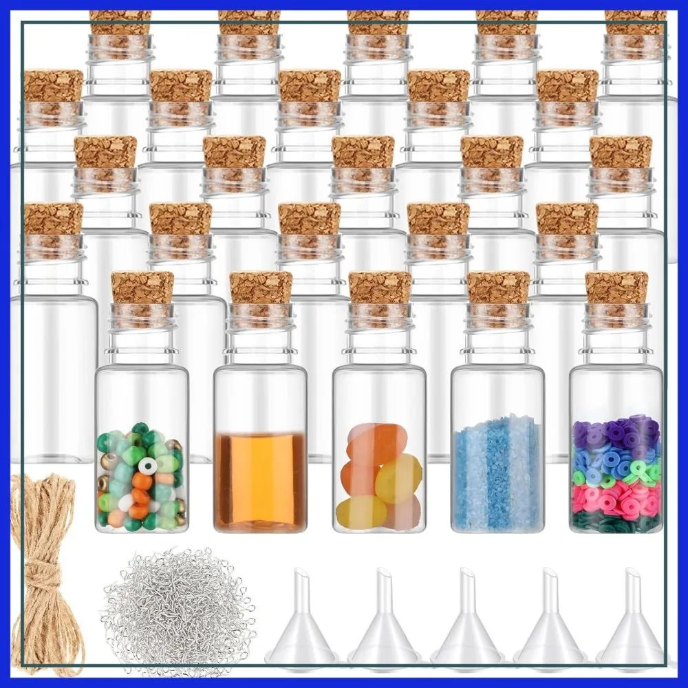 25 Pack 10ml Mini Plastic Bottles with Corks, Small Potion Jars for DIY Crafts, Party Favors, Sand Art
25 Pack 10ml Mini Plastic Bottles with Corks, Small Potion Jars for DIY Crafts, Party Favors, Sand Art