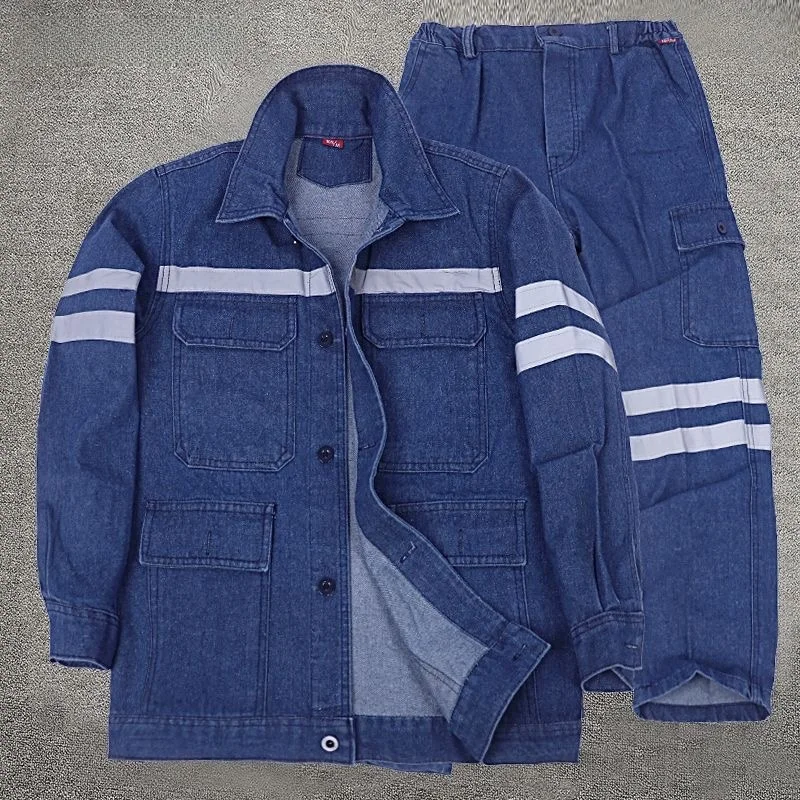 Spring Autumn Denim Workwear Suit Men Anti-Scald W Button Zipper plus Size Wear Resistant Long Sve Labor Pro...
Spring Autumn Denim Workwear Suit Men Anti-Scald W Button Zipper plus Size Wear Resistant Long Sve Labor Pro...