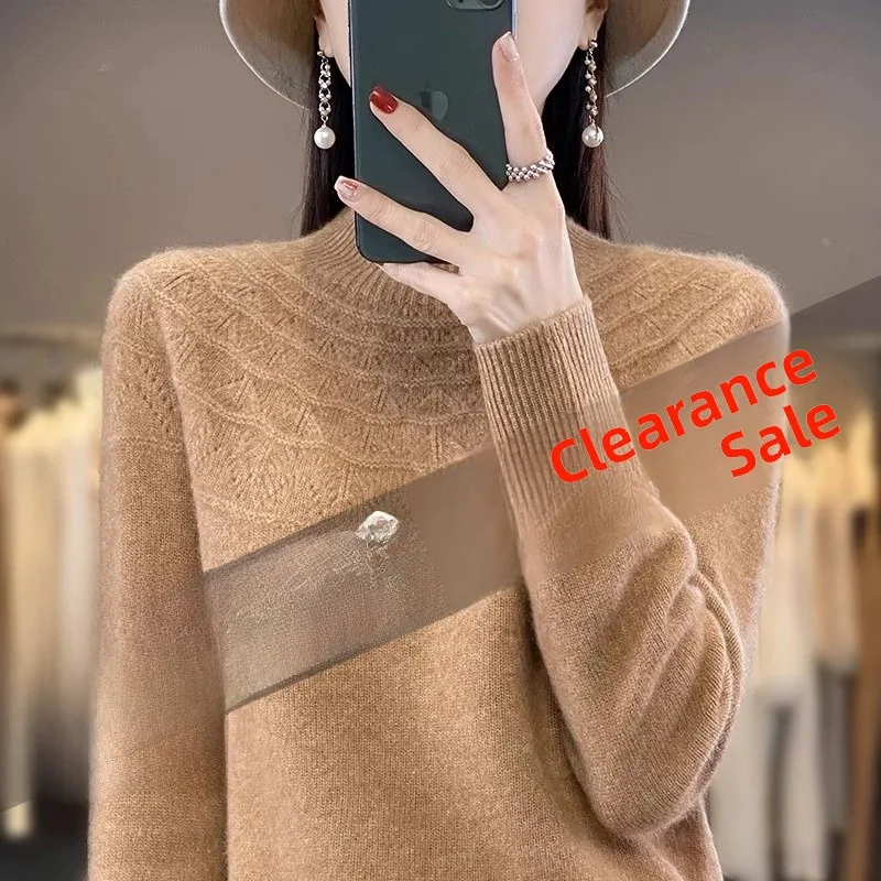 Effectiveness для похудения, вязаный свитер с высоким воротником, женский Camere, ажурный дизайн Sl, шерстяная основа, осенний Wi... 
Effectiveness для похудения, вязаный свитер с высоким воротником, женский Camere, ажурный дизайн Sl, шерстяная основа, осенний Wi...