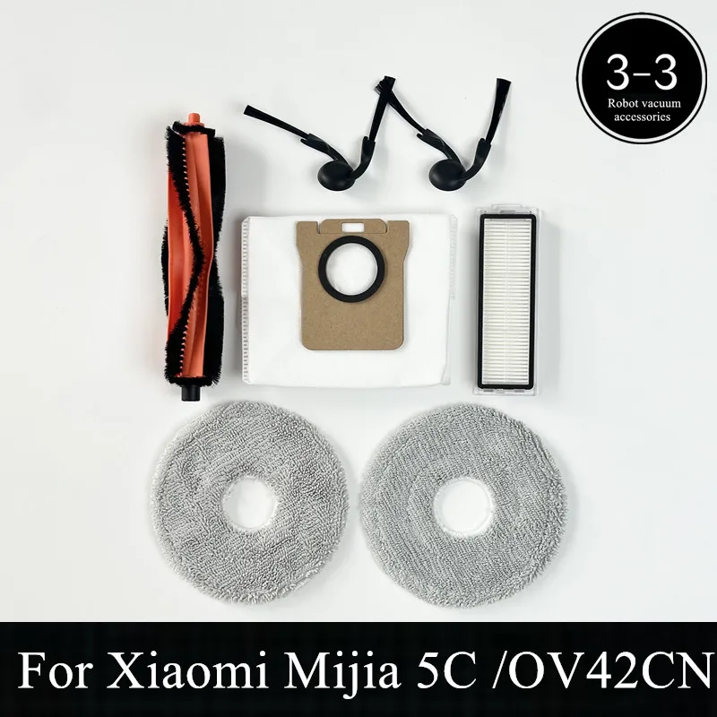 For ( Xiaomi Mijia 5C /OV42CN, Xiaomi Robot Vacuum H50 / H50 Pro ) Vacuum Parts Main Side Brush Filter Mop Cloth Dust Bag
For ( Xiaomi Mijia 5C /OV42CN, Xiaomi Robot Vacuum H50 / H50 Pro ) Vacuum Parts Main Side Brush Filter Mop Cloth Dust Bag