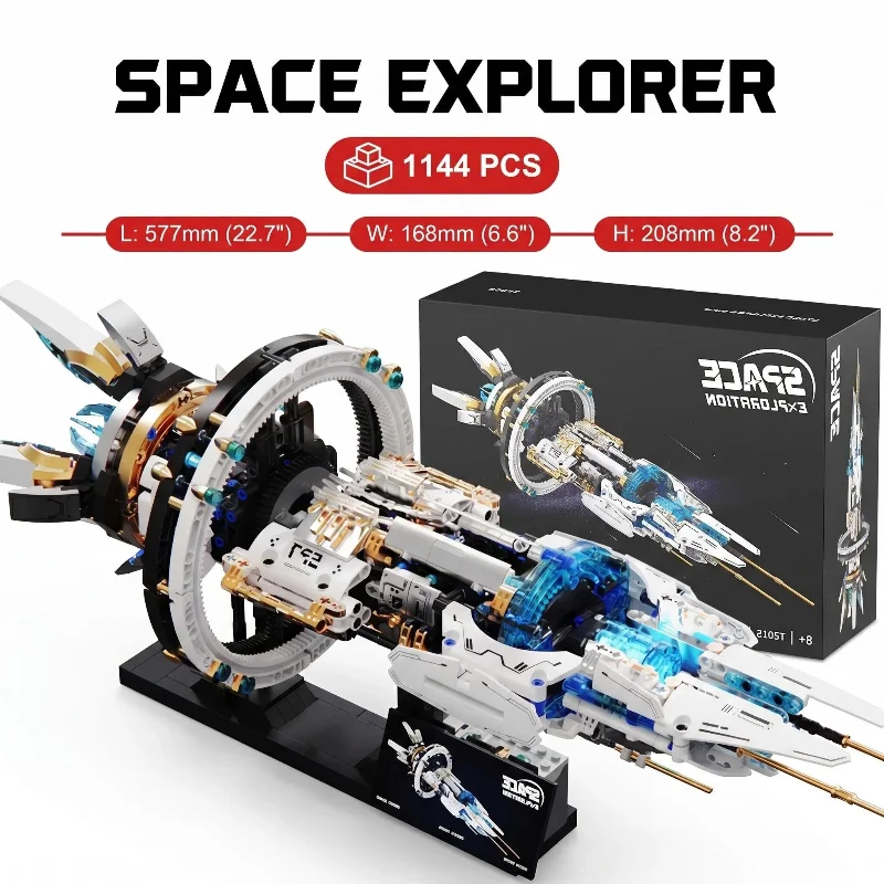 1144Pcs New MOC Spaceship Building Blocks Interstellar Battleship Assembly Toy 3D Model Blocks Gift For Kids Adults
1144Pcs New MOC Spaceship Building Blocks Interstellar Battleship Assembly Toy 3D Model Blocks Gift For Kids Adults
