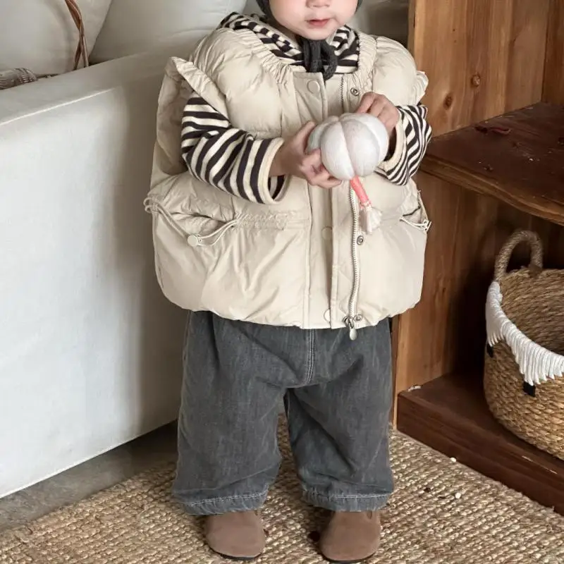 2025 Winter New Baby Sleeveless Warm Vest Boys Girls Cotton Padded Vest Children Plus Velvet Thick Vest Jacket Kids Clothes
2025 Winter New Baby Sleeveless Warm Vest Boys Girls Cotton Padded Vest Children Plus Velvet Thick Vest Jacket Kids Clothes