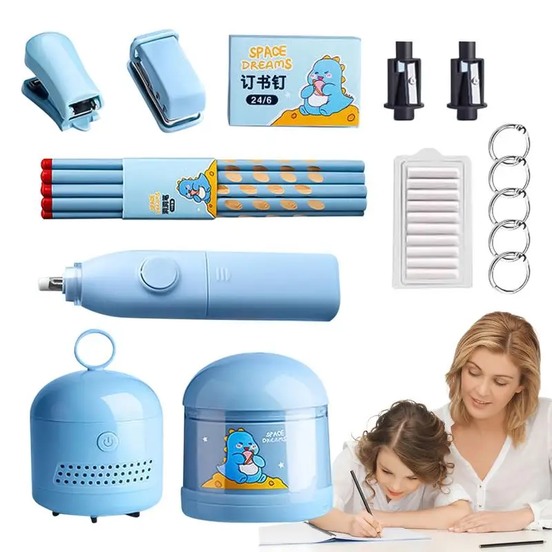 Electric Stationery Set Desktop Vacuum Electric Pencil Sharpener Automatic Pencil Sharpener Electronic Stationery Kit
Electric Stationery Set Desktop Vacuum Electric Pencil Sharpener Automatic Pencil Sharpener Electronic Stationery Kit