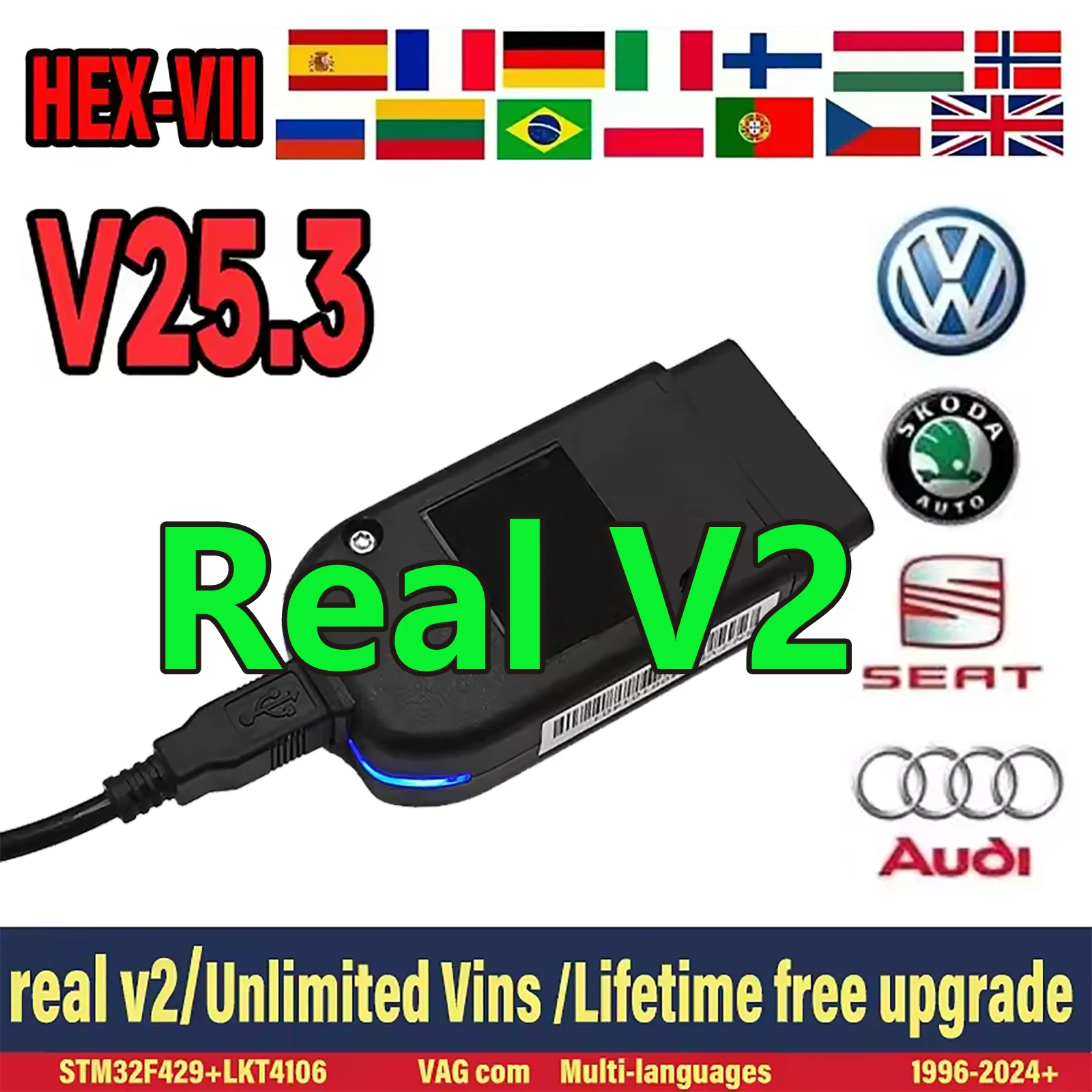 Лучший диагностический инструмент Real V2 1996-2024+ V25.3 Последнее онлайн-обновление STM32F405 VET6 Поддержка многих языков Неограниченное количество стабильных 
Лучший диагностический инструмент Real V2 1996-2024+ V25.3 Последнее онлайн-обновление STM32F405 VET6 Поддержка многих языков Неограниченное количество стабильных