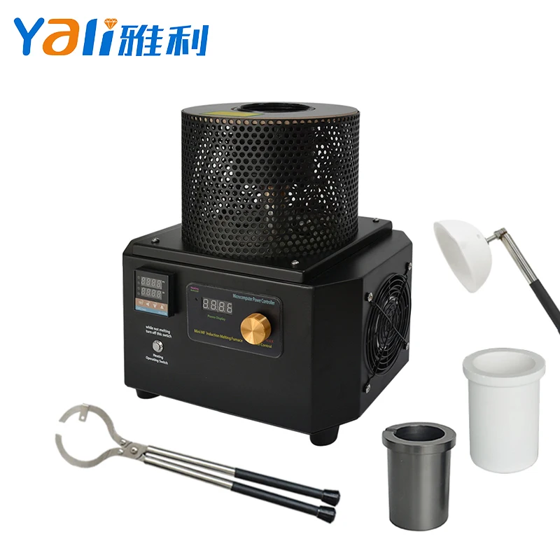 1200 Degree Mini Gold Melting Machine With Temperature Controller For Induction Metal Melting Machine 1KG