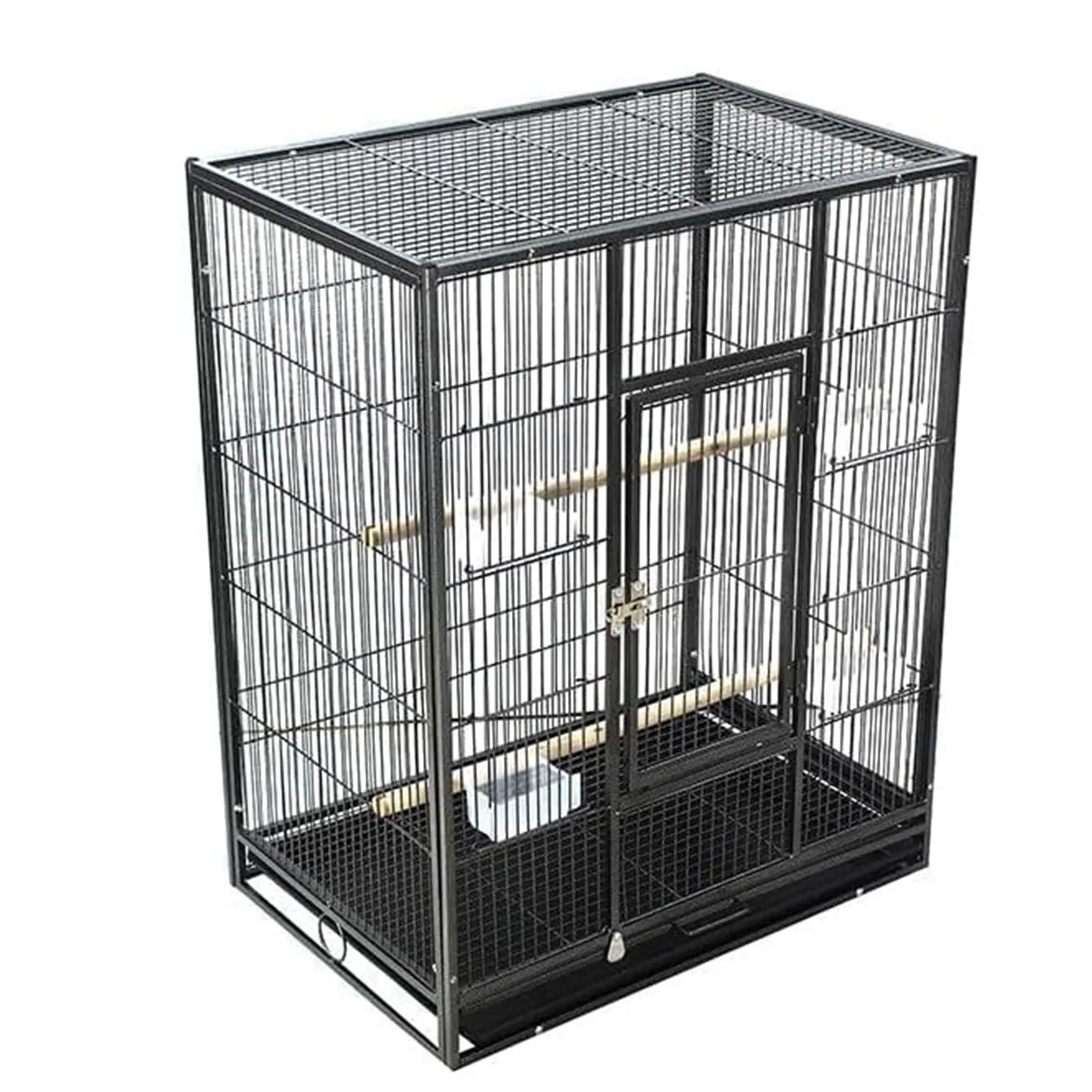 new 53" Bird Flight Cage, Metal Bird Cage with Wheels, Rolling Stand, Bird Feeder, Slide-Out Tray & Wooden Perches Birds Supplie
new 53" Bird Flight Cage, Metal Bird Cage with Wheels, Rolling Stand, Bird Feeder, Slide-Out Tray & Wooden Perches Birds Supplie