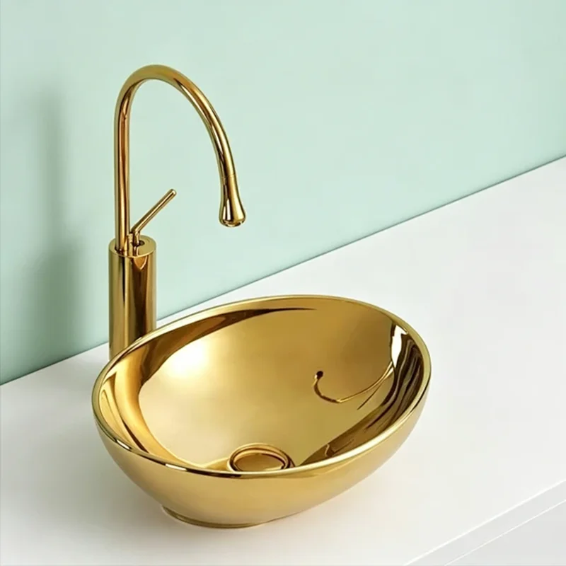 41Cm*34Cm Oval-Shaped Gold Ceramic Washbasin, Ideal for Modern Bathroom Fixtures, Suitable for Changing Rooms, Vanity Tables, Bathrooms, Toilets, and Rvs
41Cm*34Cm Oval-Shaped Gold Ceramic Washbasin, Ideal for Modern Bathroom Fixtures, Suitable for Changing Rooms, Vanity Tables, Bathrooms, Toilets, and Rvs 