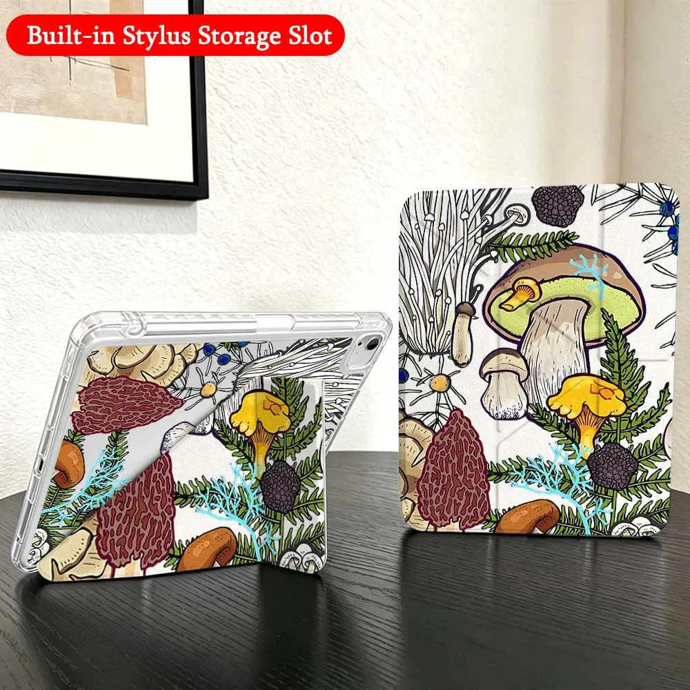 Mushroom Pattern Design For iPad Mini Pro Air 5 6 7 8 9 10th 11th 11 9.7 10.9 13 inch Transparent Y-Shaped Folding Tablet Case
Mushroom Pattern Design For iPad Mini Pro Air 5 6 7 8 9 10th 11th 11 9.7 10.9 13 inch Transparent Y-Shaped Folding Tablet Case