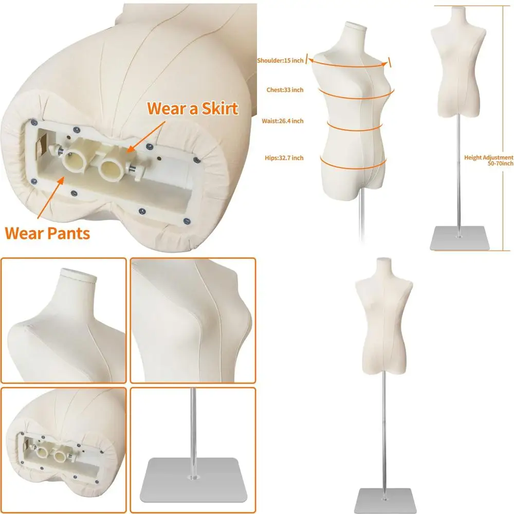 Регулируемая по высоте женская портновская манекен-стойка, 50-70 см, с высокой устойчивостью, металлическая, тонкая, для демонстрации одежды
Регулируемая по высоте женская портновская манекен-стойка, 50-70 см, с высокой устойчивостью, металлическая, тонкая, для демонстрации одежды