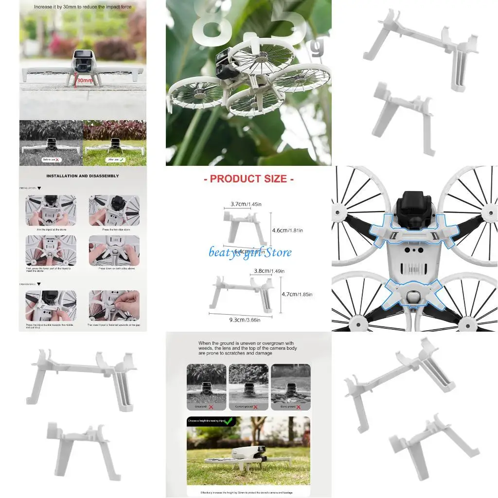 C7AB Compact 8.5g Landing Stabilizers Triangular Support Landing Skid Secure Flight Balance Simple Installation for Flip
C7AB Compact 8.5g Landing Stabilizers Triangular Support Landing Skid Secure Flight Balance Simple Installation for Flip