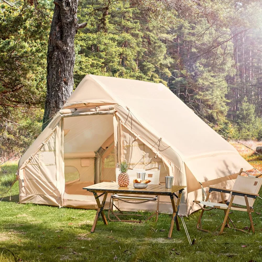 Inflatable Tent, Waterproof Blow Up Tent Easy Setup Glamping Cabin with Mesh & Chimney Windows,Large Tents for Outdoor Camping
Inflatable Tent, Waterproof Blow Up Tent Easy Setup Glamping Cabin with Mesh & Chimney Windows,Large Tents for Outdoor Camping