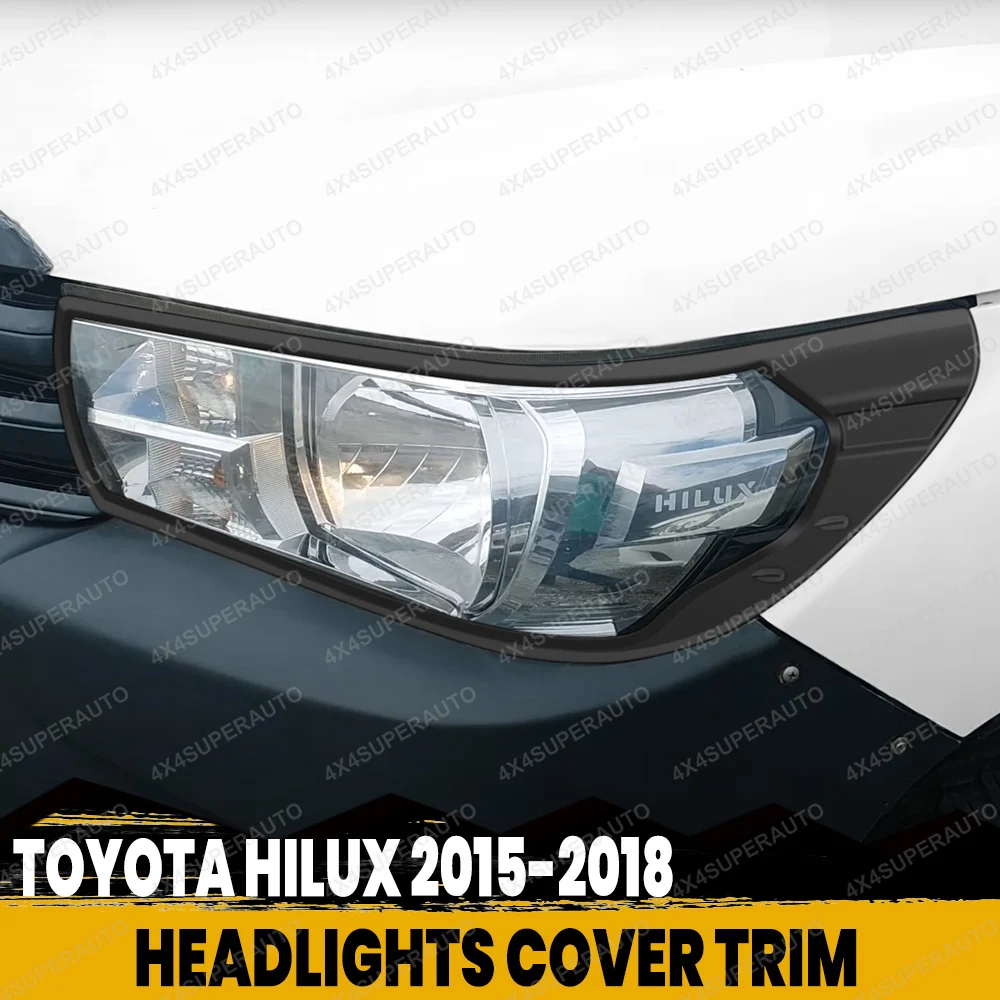 Накладка на переднюю фару автомобиля для Toyota Hilux 2015 2017 2018 2020, АБС-пластик, матовый черный, капоты, рамка, аксессуары для стайлинга
Накладка на переднюю фару автомобиля для Toyota Hilux 2015 2017 2018 2020, АБС-пластик, матовый черный, капоты, рамка, аксессуары для стайлинга