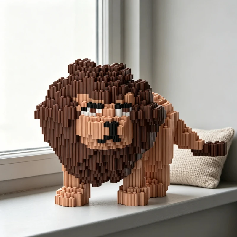 Cute Lion Mini Building Blocks DIY Micro Particle Assembly Toys Kawaii Animal Ornament Unique Collectible Gift for Boys Girls
Cute Lion Mini Building Blocks DIY Micro Particle Assembly Toys Kawaii Animal Ornament Unique Collectible Gift for Boys Girls