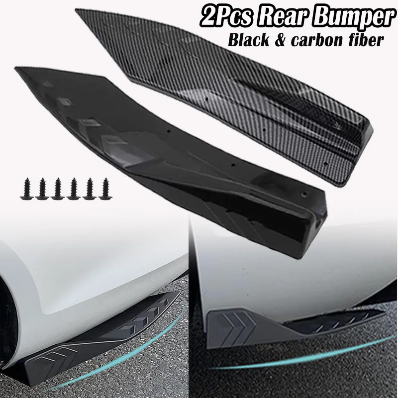 For Hyundai Tucson Santa Fe Elantra Kona i30 i20 ix25 ix35 2Pcs Rear Bumper Lip Wrap Angle Diffuser Splitter Canard Spoiler
For Hyundai Tucson Santa Fe Elantra Kona i30 i20 ix25 ix35 2Pcs Rear Bumper Lip Wrap Angle Diffuser Splitter Canard Spoiler