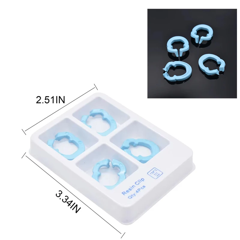 4Pcs Dental Separator Ring Autoclavable Resin Clamping Ring for Metal Matrices Holder Sectional Contoured Matrix System
4Pcs Dental Separator Ring Autoclavable Resin Clamping Ring for Metal Matrices Holder Sectional Contoured Matrix System