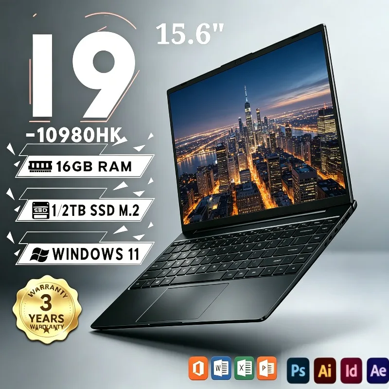 2026 Intel Core i9 10980HK Windows 11 Laptops 15.6", 16GB RAM, 1TB/2TB SSD, Gamer Computer Study Office Notebook PC
2026 Intel Core i9 10980HK Windows 11 Laptops 15.6", 16GB RAM, 1TB/2TB SSD, Gamer Computer Study Office Notebook PC