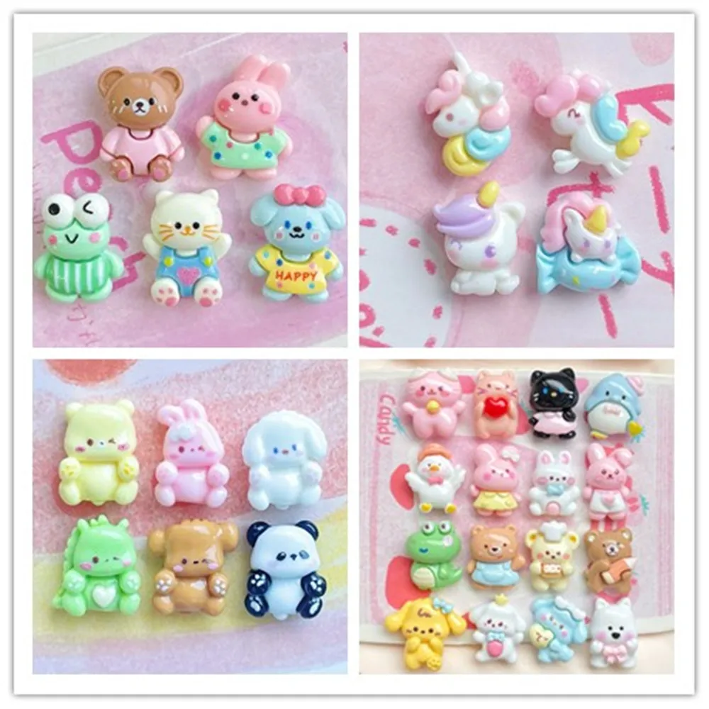 Kawaii мини мультфильм животное кролик медведь единорог панда смола плоская задняя часть кабошон для DIY Скрапбукинг накладные ногти аксессуары
Kawaii мини мультфильм животное кролик медведь единорог панда смола плоская задняя часть кабошон для DIY Скрапбукинг накладные ногти аксессуары