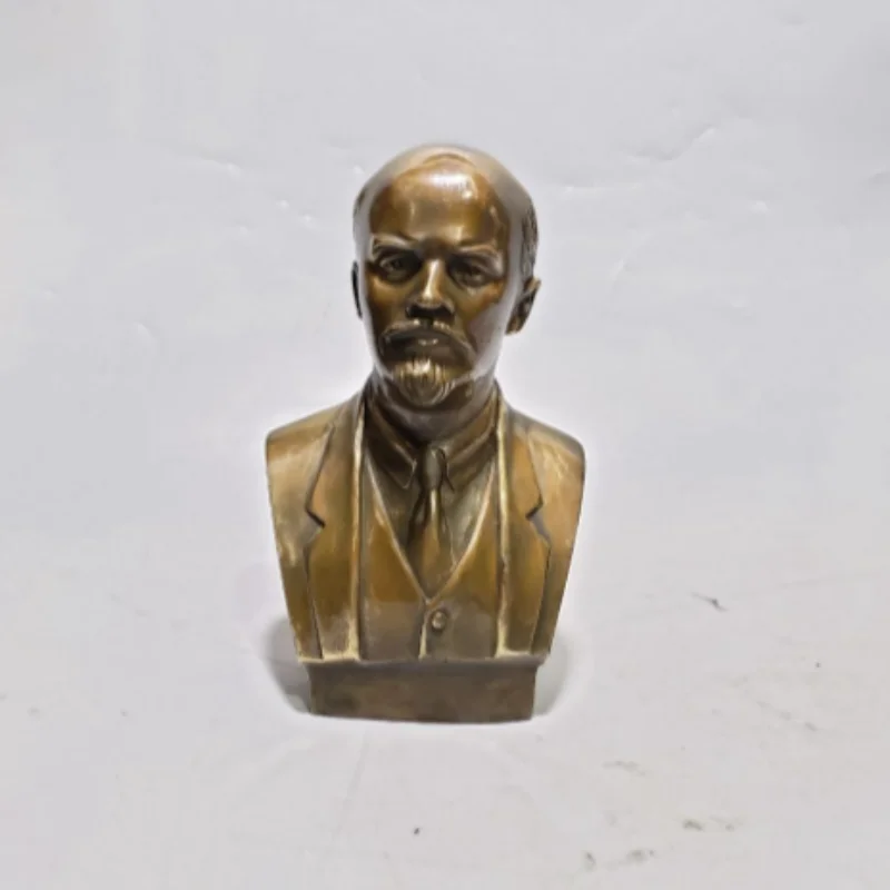 Antique bronze carving handicrafts great man sculptures figures statues home offices study decorations ornament