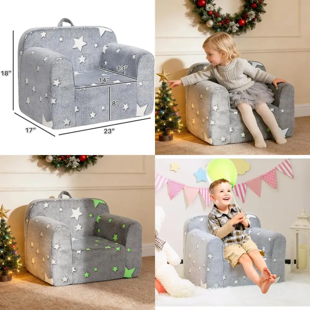 Ultra-Soft Sleep Chair, Cozy Sherpa Reading Couch for Kids, Star-Themed
Ultra-Soft Sleep Chair, Cozy Sherpa Reading Couch for Kids, Star-Themed