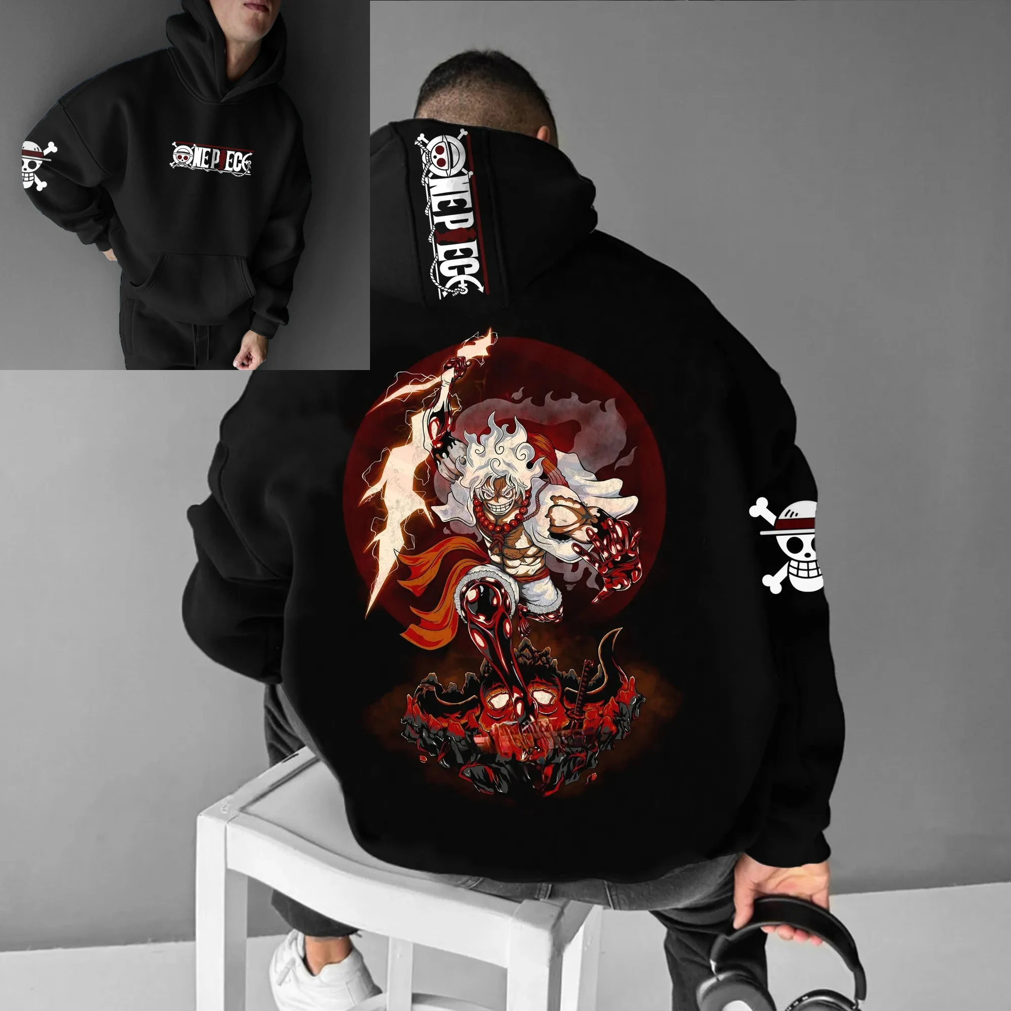 Цельная толстовка с рисунком аниме для мужчин и женщин, весна-осень 2024, уличная одежда, повседневная толстовка, одежда унисекс, Луффи Зоро, дизайн Нами
Цельная толстовка с рисунком аниме для мужчин и женщин, весна-осень 2024, уличная одежда, повседневная толстовка, одежда унисекс, Луффи Зоро, дизайн Нами