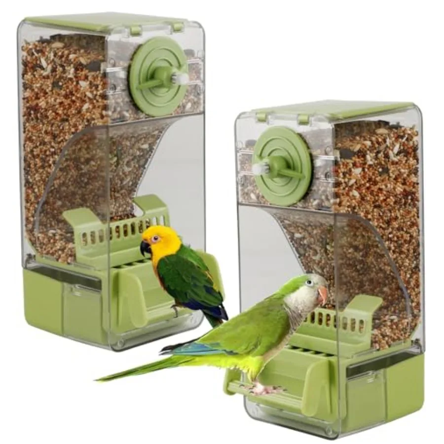 Bird Feeder No Mess 2PCS Automatic Clear Bird Seed Food Container Acrylic Parrot Feeder Dispenser Cage Accessories for Parakeet
Bird Feeder No Mess 2PCS Automatic Clear Bird Seed Food Container Acrylic Parrot Feeder Dispenser Cage Accessories for Parakeet