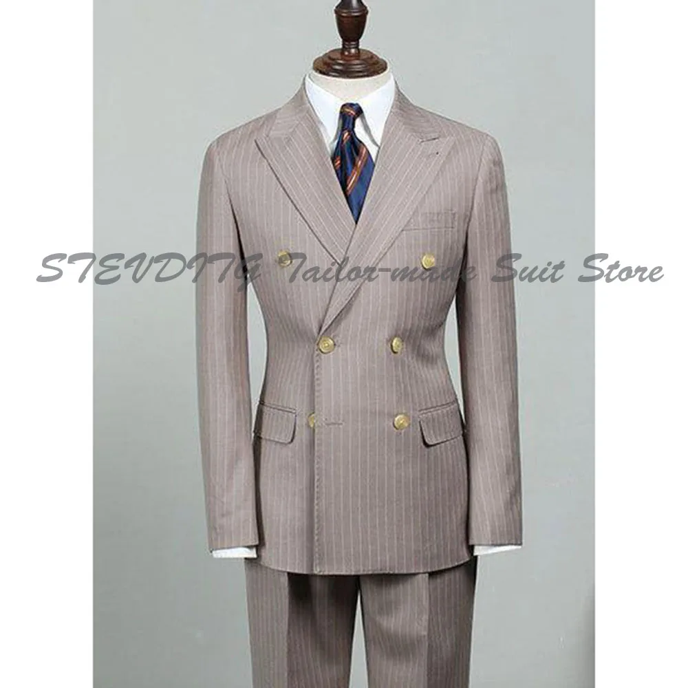 Grid Evening Suits Men Peak Lapel Double Breasted 2 Pieces Jacket Pants Simple Fashion Male Clothing Stylish Classic Simple
Grid Evening Suits Men Peak Lapel Double Breasted 2 Pieces Jacket Pants Simple Fashion Male Clothing Stylish Classic Simple