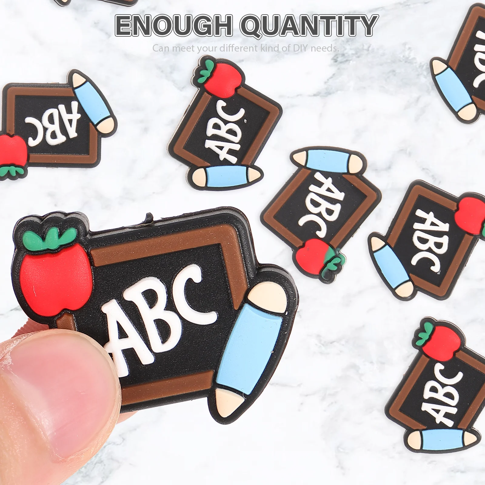 10 Pcs Colorful Cartoon Spacer Beads Blackboard Shaped Silicone DIY Crafts Accessories Lightweight Storage Friendly Bracelet
10 Pcs Colorful Cartoon Spacer Beads Blackboard Shaped Silicone DIY Crafts Accessories Lightweight Storage Friendly Bracelet