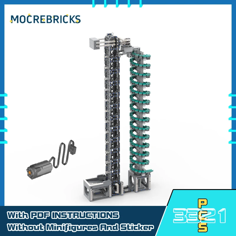 MOC Building Blocks Conveyor with Cheese Spiral GBC Module DIY Assembly Technology Bricks Creative Toys Motor Collection Gifts
MOC Building Blocks Conveyor with Cheese Spiral GBC Module DIY Assembly Technology Bricks Creative Toys Motor Collection Gifts