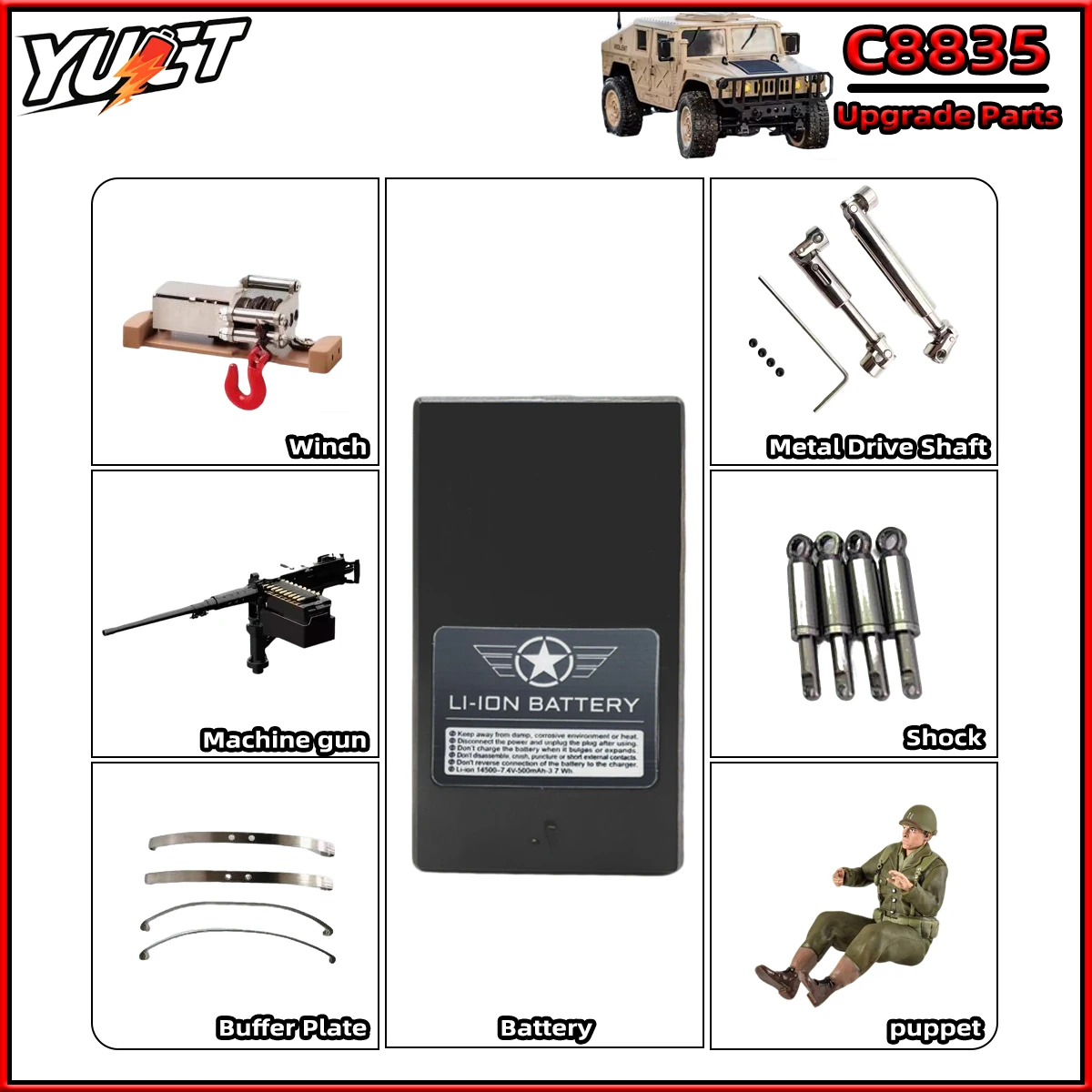 JJRC C8835 обновление деталей солдатская лебедка металлический амортизатор буферная пластина CVD оригинальные аксессуары для C8815 аксессуары для обновления радиоуправляемого автомобиля
JJRC C8835 обновление деталей солдатская лебедка металлический амортизатор буферная пластина CVD оригинальные аксессуары для C8815 аксессуары для обновления радиоуправляемого автомобиля