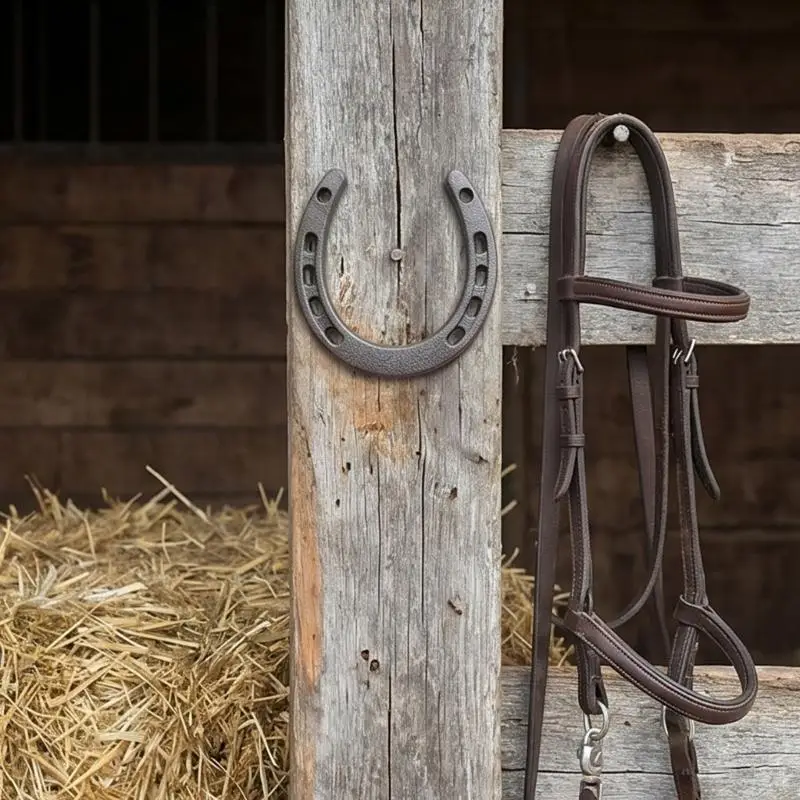 U2JB Cast Iron Horseshoe Decoration Metal Wall Hanging Horse Shoe Ornament for Wall Decorations, Prosperity and Fortune
U2JB Cast Iron Horseshoe Decoration Metal Wall Hanging Horse Shoe Ornament for Wall Decorations, Prosperity and Fortune