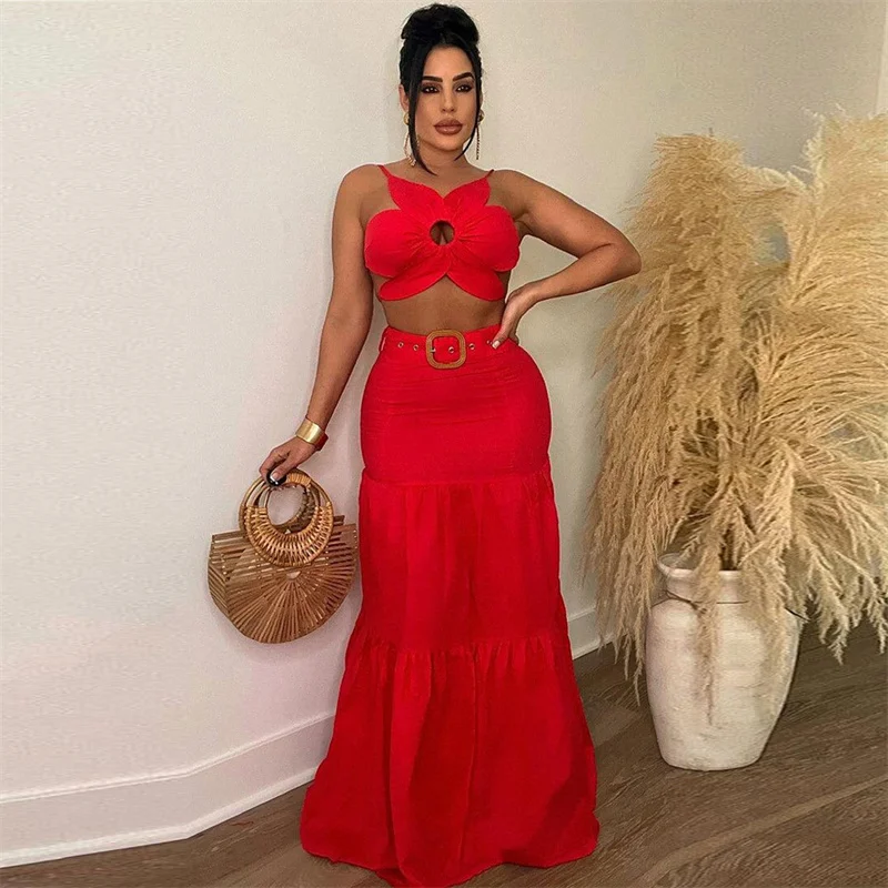 Sexy Party Club 2 Piece Sets Women Outfit Summer Dress Flower Crop Top and Long Skirt Set Elegant Vacation Festival Outfits
Sexy Party Club 2 Piece Sets Women Outfit Summer Dress Flower Crop Top and Long Skirt Set Elegant Vacation Festival Outfits