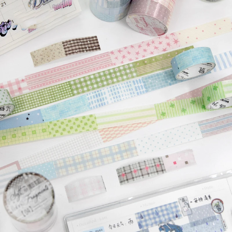 5 Rolls/set Scraps of Fabric Series Vintage Gird Landscape Washi Tape Creative DIY Journal Material Collage Stationery
5 Rolls/set Scraps of Fabric Series Vintage Gird Landscape Washi Tape Creative DIY Journal Material Collage Stationery