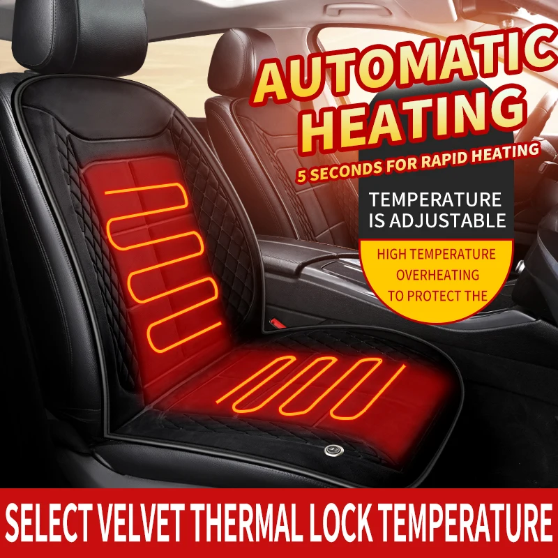 Heated Car Seat Cushion Fast 5s Heating 3 Temperatures (50-65℃) 12V/24V for Auto Truck SUV Winter Warm Seat Cover
Heated Car Seat Cushion Fast 5s Heating 3 Temperatures (50-65℃) 12V/24V for Auto Truck SUV Winter Warm Seat Cover