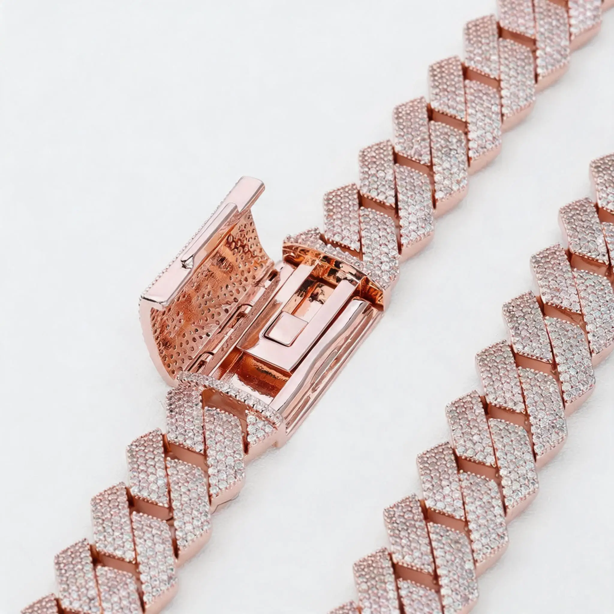 15mm Rose Gold Plated Hip Hop Cuban Link Chain Necklace, Bling Iced Diamond Jewelry Gift for Men Women
15mm Rose Gold Plated Hip Hop Cuban Link Chain Necklace, Bling Iced Diamond Jewelry Gift for Men Women