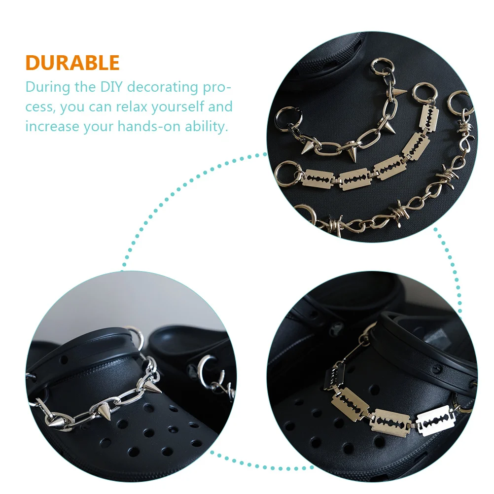 2pcs Punk Chains Stainless Steel Shoe Jewelry Decor Fashion Shoe Charms For Party Birthday Reusable Chains For Footwear Hip
2pcs Punk Chains Stainless Steel Shoe Jewelry Decor Fashion Shoe Charms For Party Birthday Reusable Chains For Footwear Hip