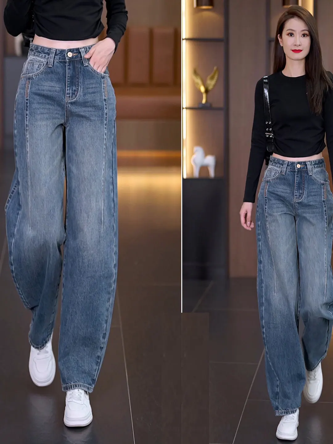 High Waist Knife Jeans Slim Straight Leg Lengthened Spring Autumn New Loose Fitting Wear Resistant Ladies Denim Pants
High Waist Knife Jeans Slim Straight Leg Lengthened Spring Autumn New Loose Fitting Wear Resistant Ladies Denim Pants