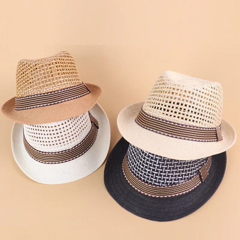 Summer Kids Sun Hat Children Panama Cap for Boys Girls Sun Protection Beach Jazz Baby Fedora Hats Child Cap for 2-6Y
Summer Kids Sun Hat Children Panama Cap for Boys Girls Sun Protection Beach Jazz Baby Fedora Hats Child Cap for 2-6Y