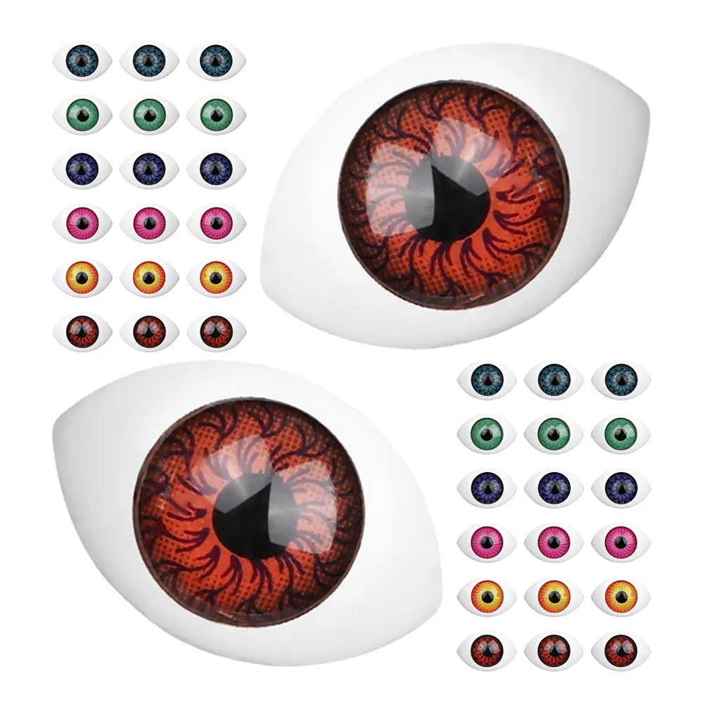 100Pcs Semi-Spherical Resin Eyes 12x16mm Realistic Oval Craft Eyeballs for Stuffed Animals DIY Decorative Models Eyes for Crafts
100Pcs Semi-Spherical Resin Eyes 12x16mm Realistic Oval Craft Eyeballs for Stuffed Animals DIY Decorative Models Eyes for Crafts