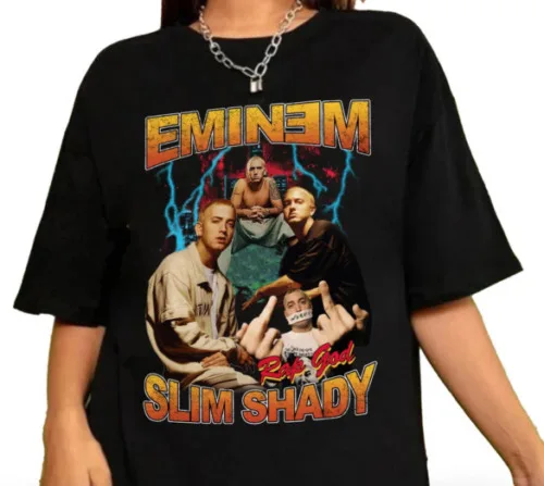 Футболка в винтажном стиле Eminem The Real Slim Shady Rap, забавный подарок для мужчин
Футболка в винтажном стиле Eminem The Real Slim Shady Rap, забавный подарок для мужчин