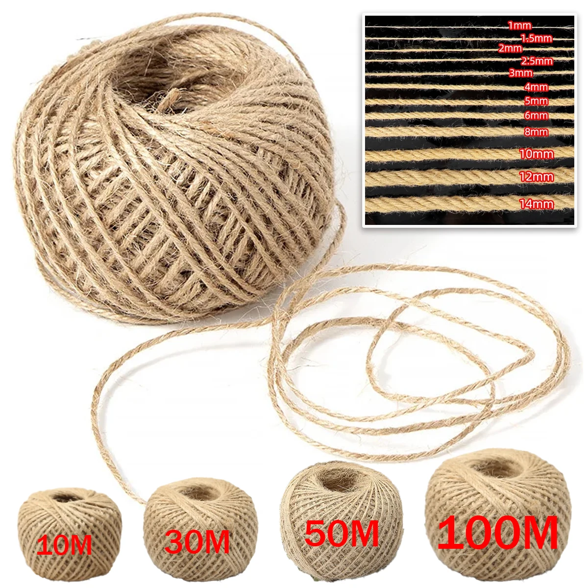 DIY Sewing Clothing Natural Jute Cord Ribbon Vintage Jute Rope Thread Twine Handmade Christmas Crafts Wedding Party Decoration
DIY Sewing Clothing Natural Jute Cord Ribbon Vintage Jute Rope Thread Twine Handmade Christmas Crafts Wedding Party Decoration