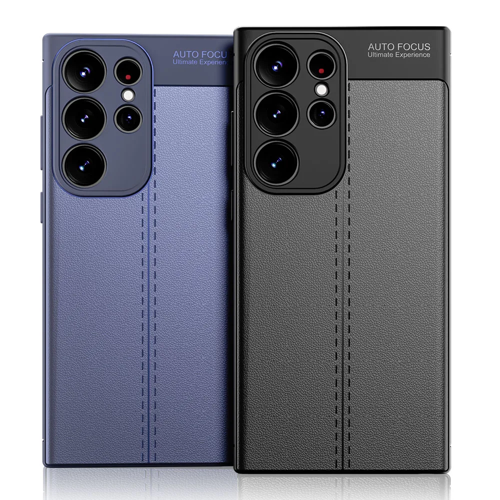 KEYSION Shockproof Case for Samsung S23 Ultra 5G S24 Plus S22+ Leather Texture Soft Silicone Phone Cover for Galaxy S23 S24Ultra
KEYSION Shockproof Case for Samsung S23 Ultra 5G S24 Plus S22+ Leather Texture Soft Silicone Phone Cover for Galaxy S23 S24Ultra