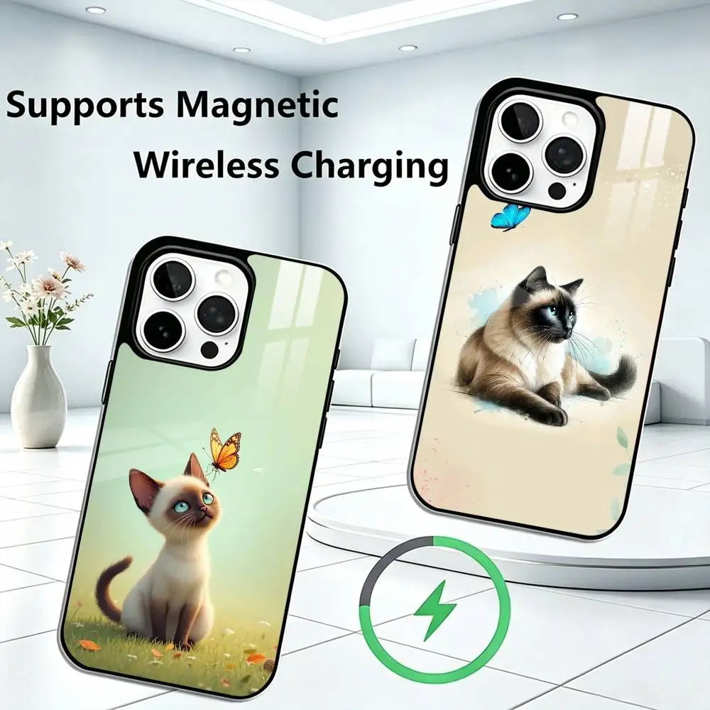 Cute Siamese-E Cat Phone Case For iPhone17,16,15,14,13,12,11 Plus,Pro Allows magnetic wireless charging Gift
Cute Siamese-E Cat Phone Case For iPhone17,16,15,14,13,12,11 Plus,Pro Allows magnetic wireless charging Gift