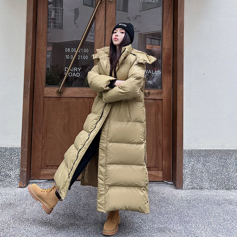 2023 Korean Style X-long Lengthened Thicken Warm Down Jacket Women's Big Size Overoat Down Snowwear Ankle Length
2023 Korean Style X-long Lengthened Thicken Warm Down Jacket Women's Big Size Overoat Down Snowwear Ankle Length